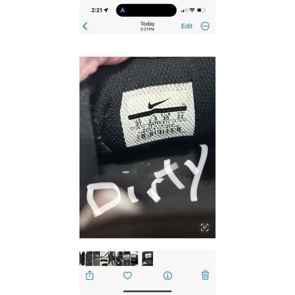 Nike Youth Black White Football Cleats Land Shark Athletic Shoes 4Y - Picture 16 of 16